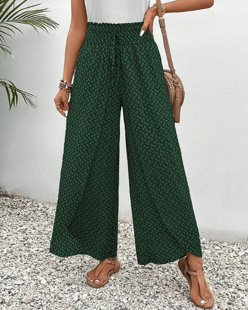 Luchtige dames zomerbroek wijde pijpen casual – Alenna