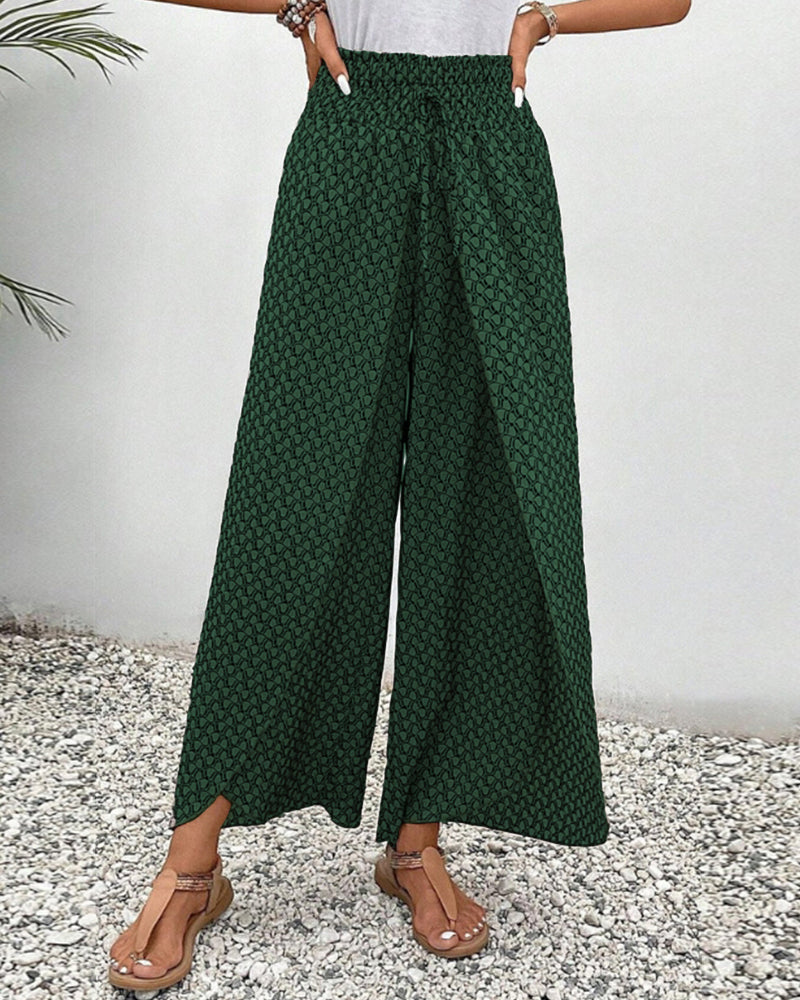 Luchtige dames zomerbroek wijde pijpen casual – Alenna