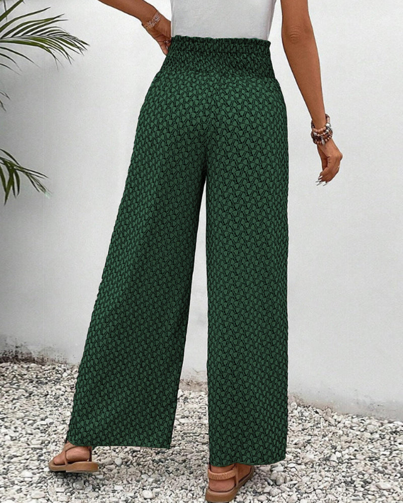Luchtige dames zomerbroek wijde pijpen casual – Alenna