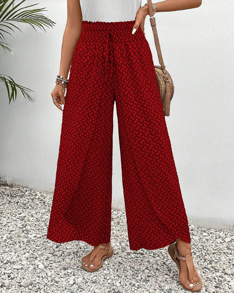 Luchtige dames zomerbroek wijde pijpen casual – Alenna