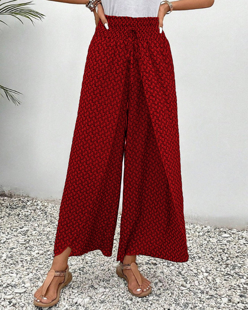 Luchtige dames zomerbroek wijde pijpen casual – Alenna