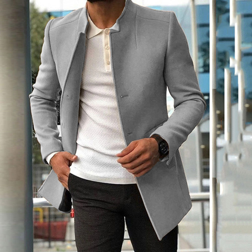 Elegante Winterjas Voor Heren In Effen Kleur - Mark