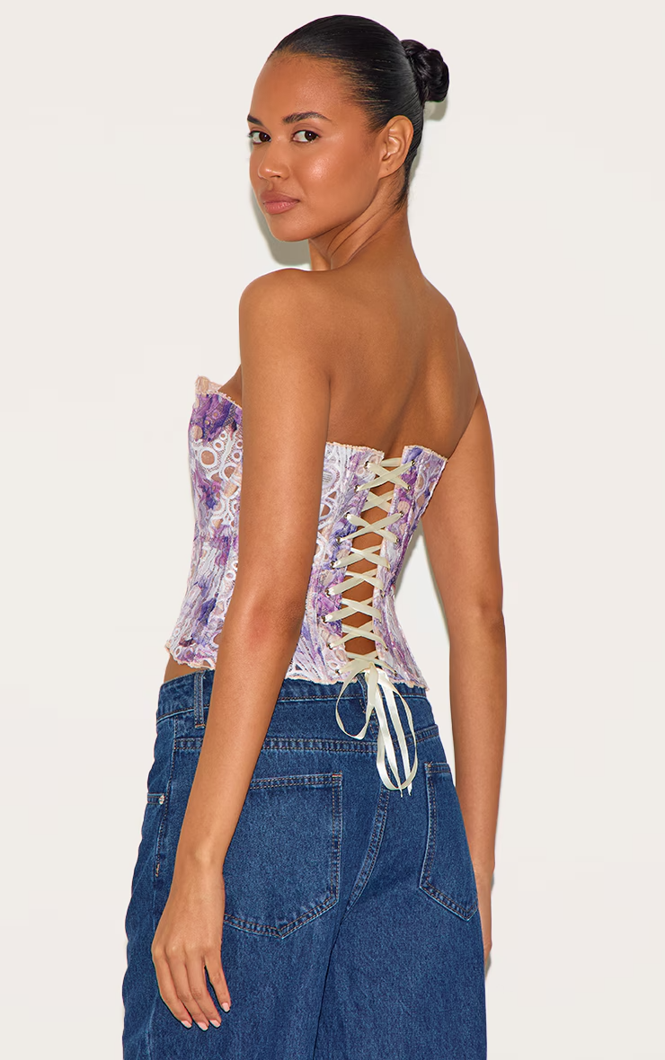Kanten bustier top met baleinen voor dames – Nura