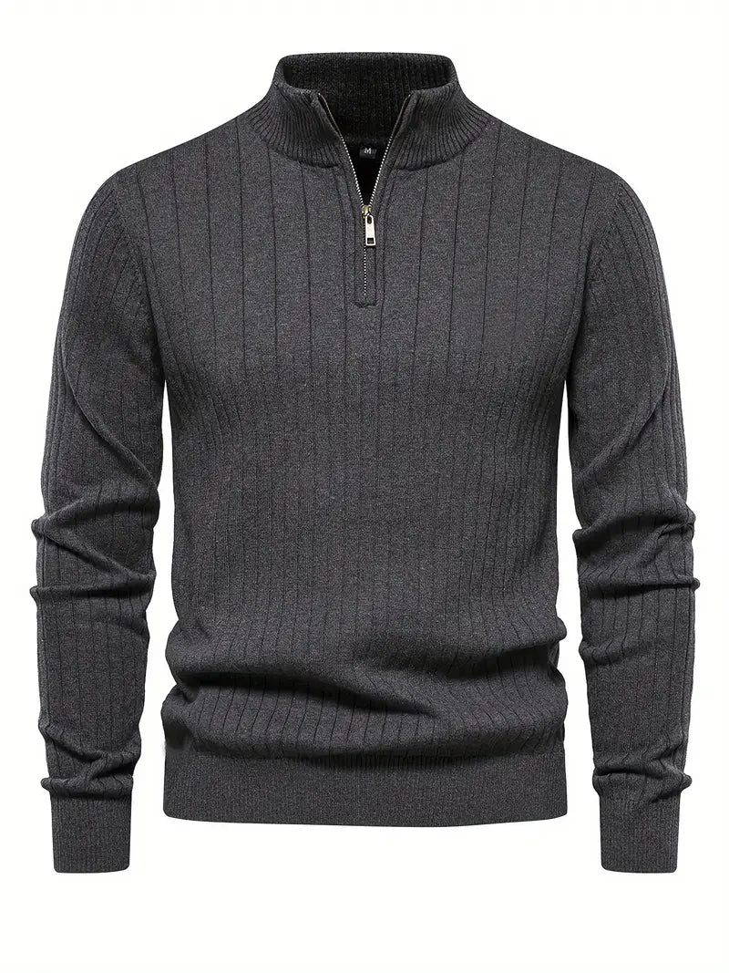 Heren Sweater met Halve Rits – Thomas