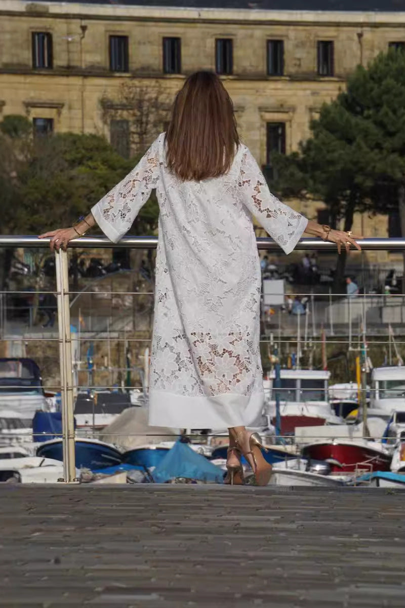 Dames Kanten Jurk Elegant Comfort Zomerstijl – Amélie