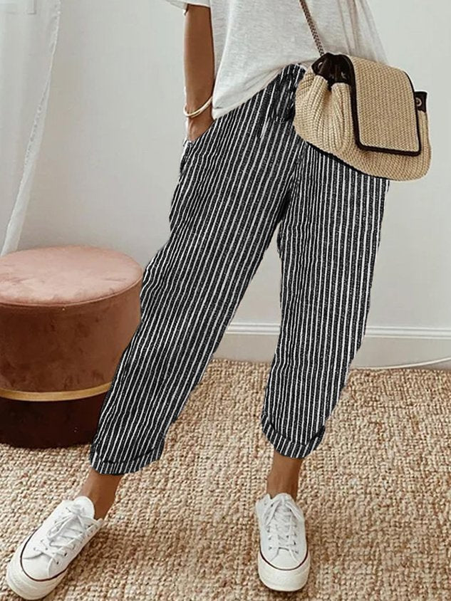 Lichte Hoge Taille Broek voor Dagelijks Comfort – Lucy