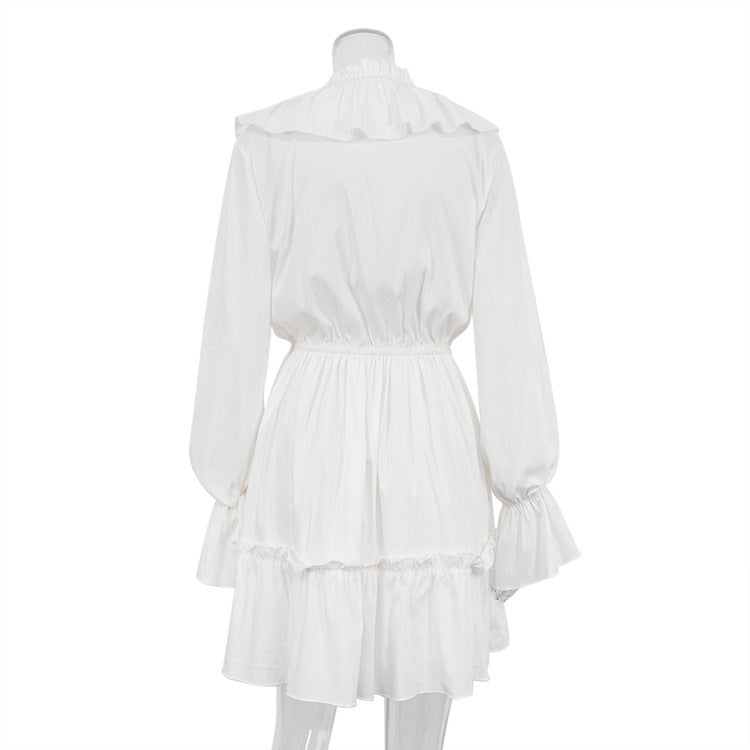Elegante Korte Jurk Met Flare Mouwen - Anne