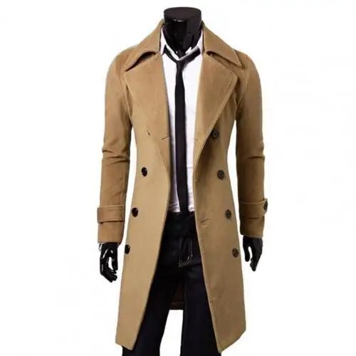Britse Winddichte Trenchcoat met Dubbele Rij Knopen – Hugo
