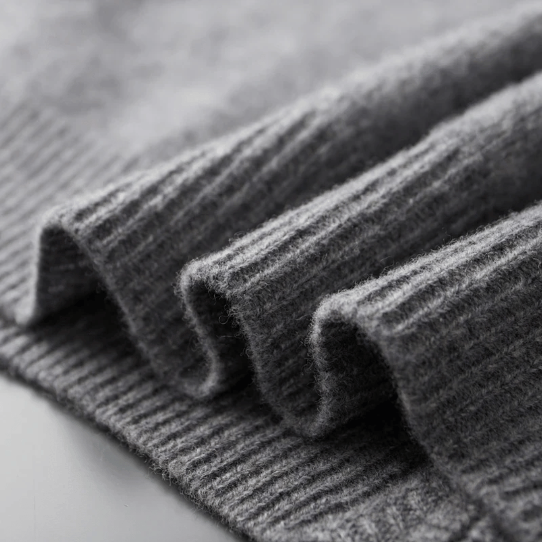 Luxe kasjmier vest met rits voor heren – Amari