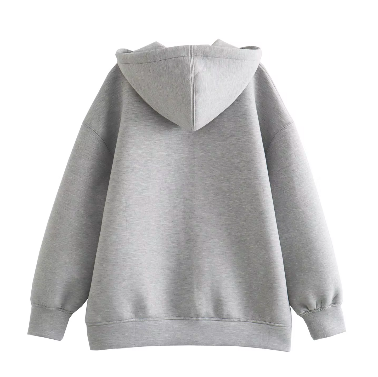 Oversized damesvest met capuchon en ritssluiting – Luna