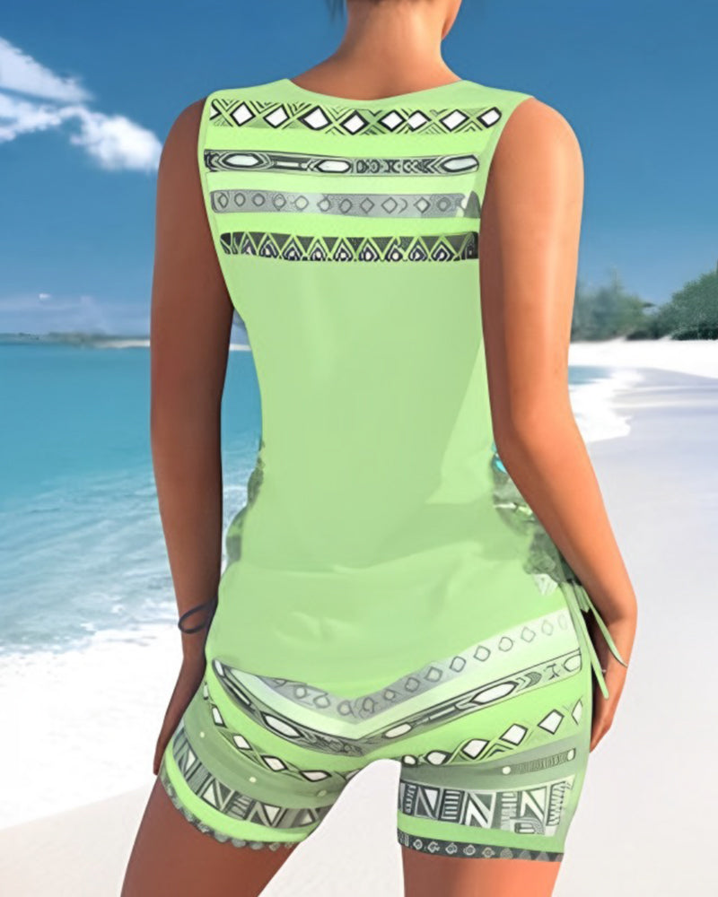Tankini Badpak Buikbedekking Dames Zomerlook – Rovela