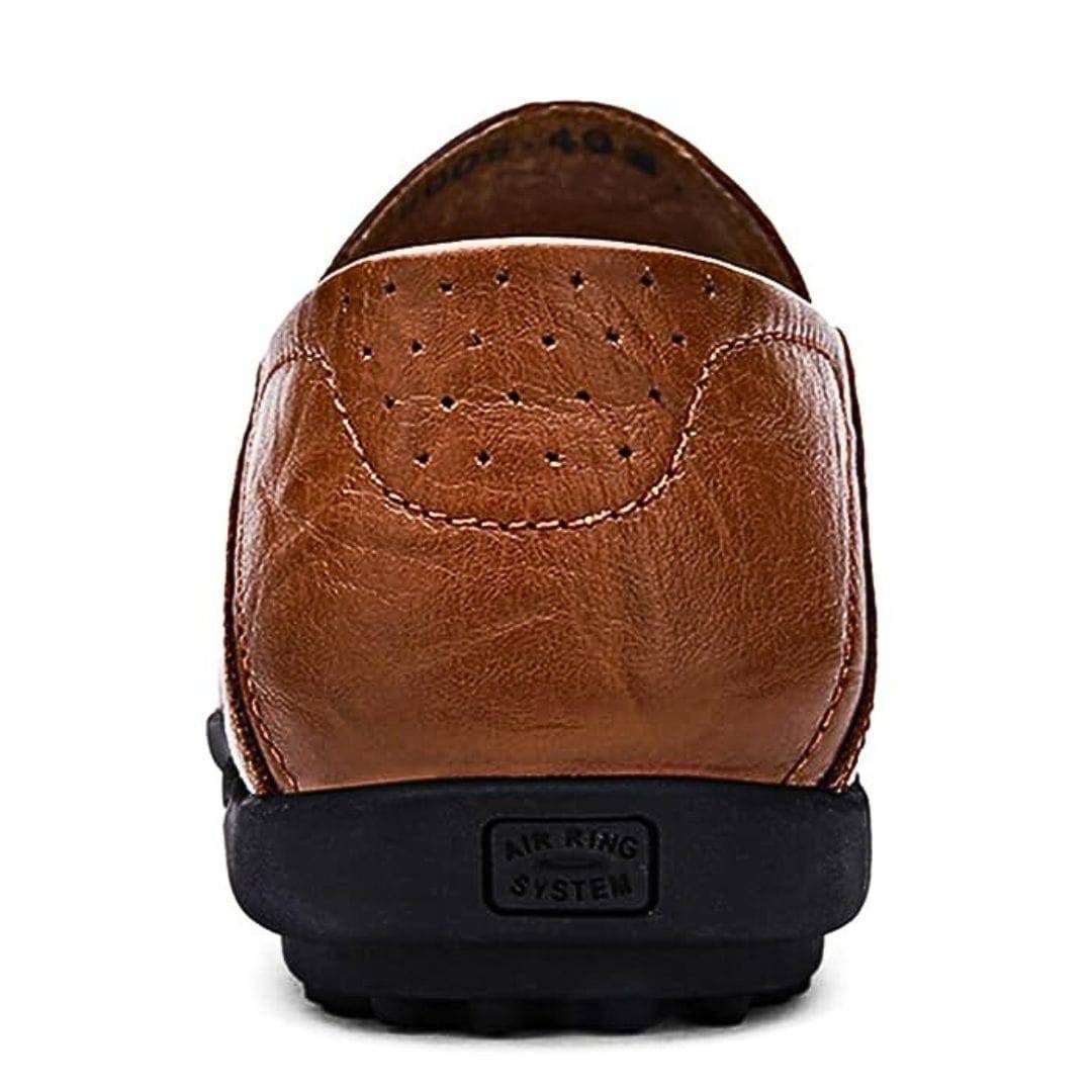 Ademende leren instap loafers voor heren – Milan
