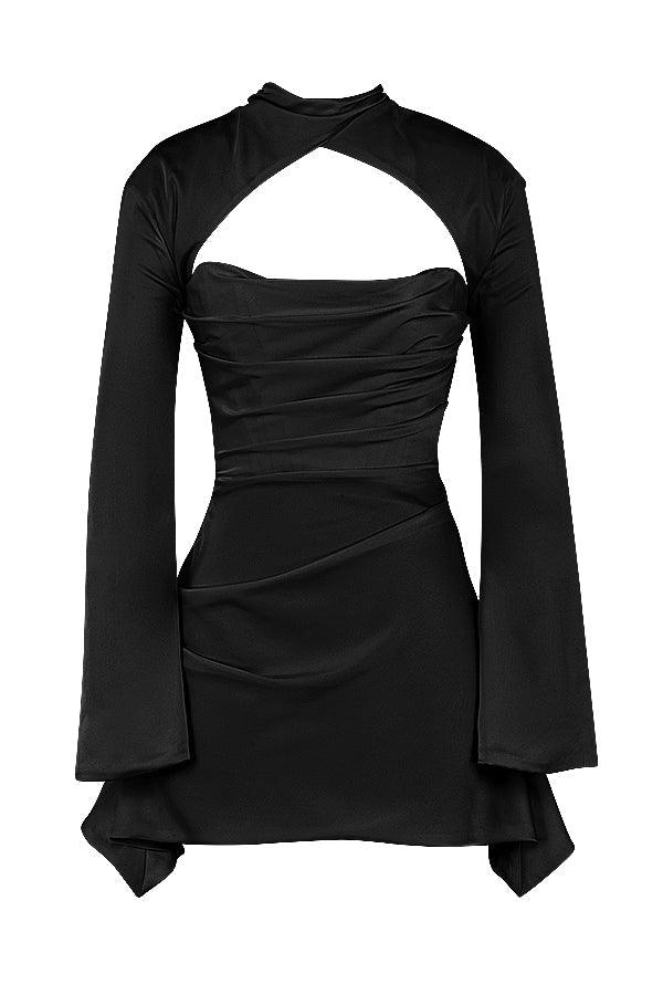 Gedrapeerde korsetjurk met elegante pasvorm – Estelle