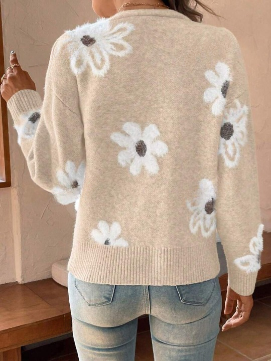 Elegant vest met bloemenpatroon – Isabella