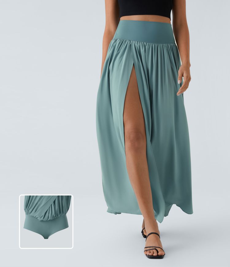 Lichte maxi rok met hoge taille – Elodie