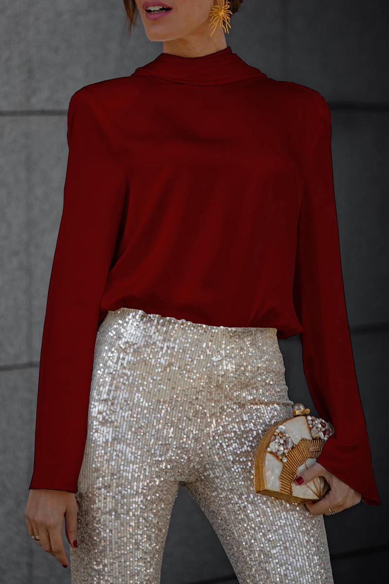 Backless blouse met sjaalkraag voor dames – Noëlle