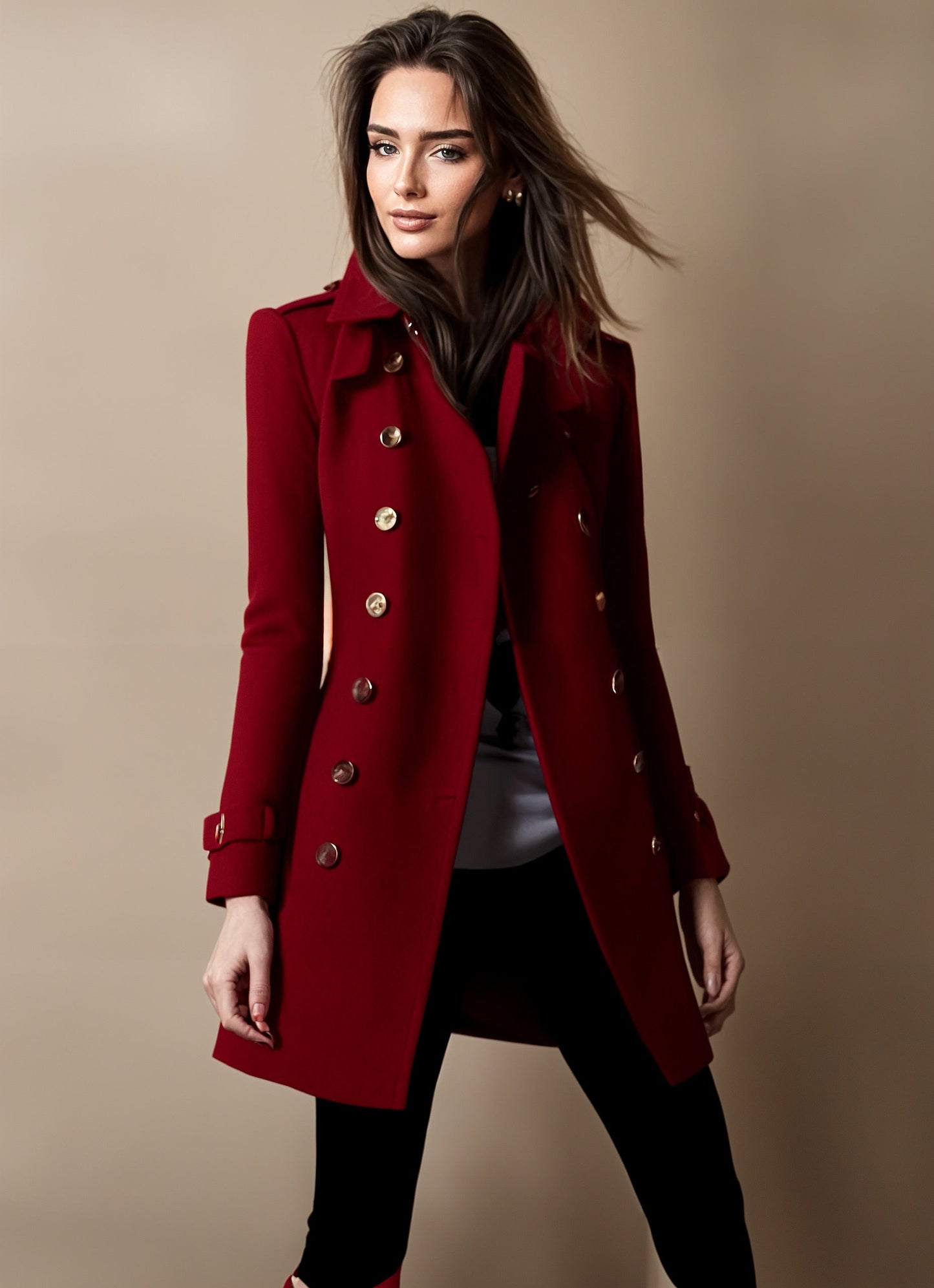 Elegante damesjas met kraag in tijdloos design – Elenora