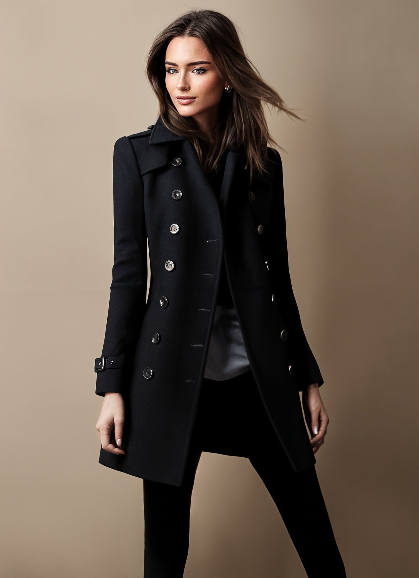 Elegante damesjas met kraag in tijdloos design – Elenora