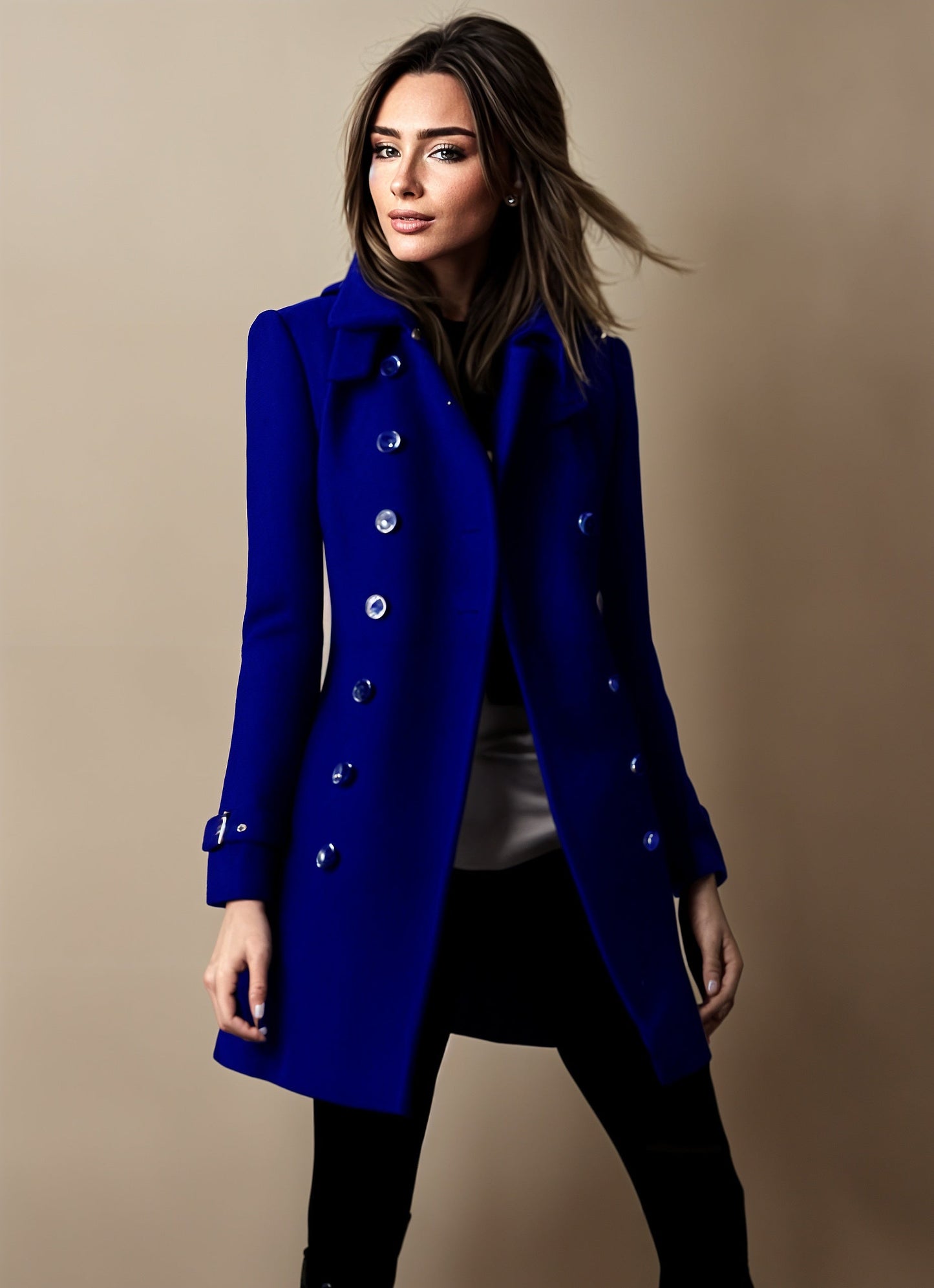 Elegante damesjas met kraag in tijdloos design – Elenora