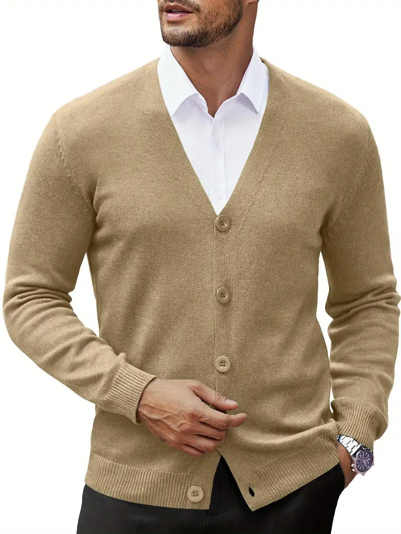 Comfortabele gebreide heren cardigan sweater – Henry