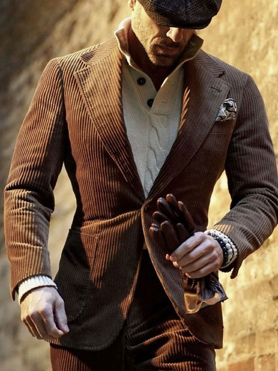 Corduroy casual blazer voor heren of dames – Thomas