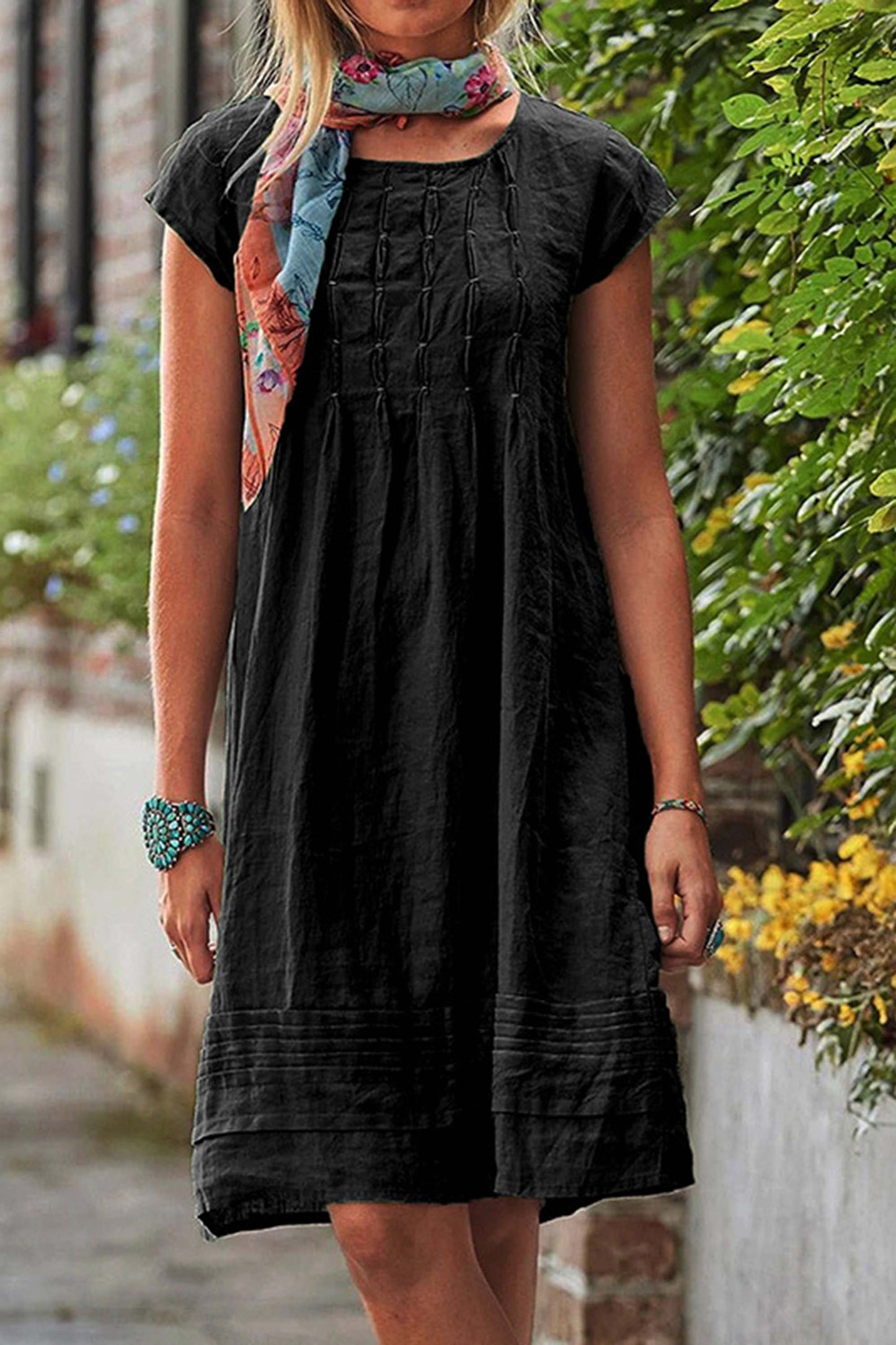 Zomerjurk Comfort Casual Ronde Hals Look – Sanne