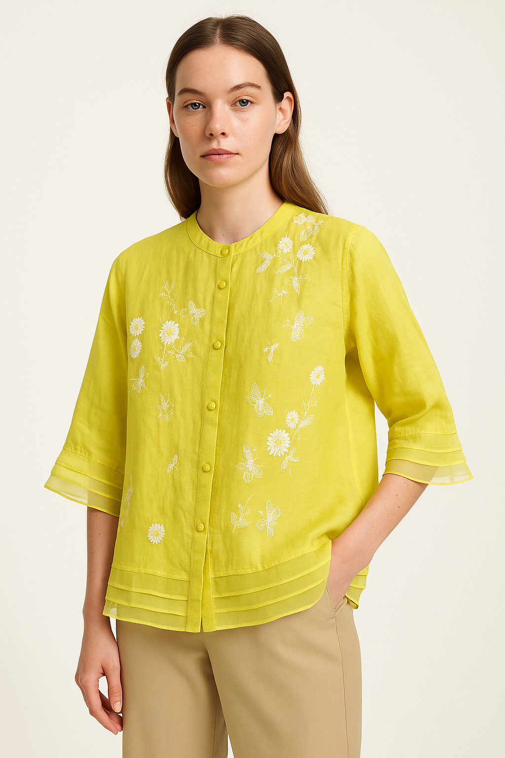 Luchtige Geborduurde Zomerblouse voor Dames – Laurienne