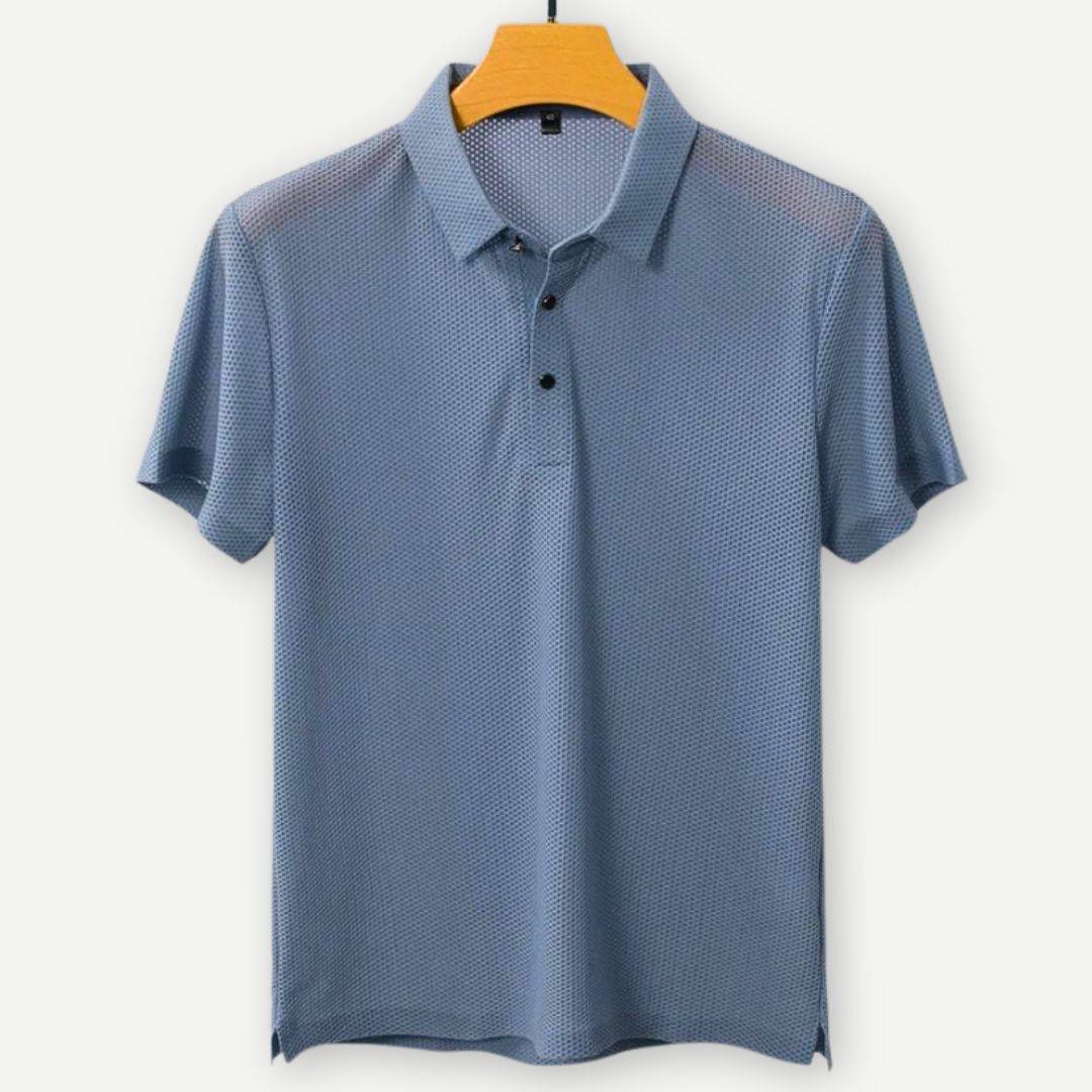 Air Flow Gebreide Polo Shirt voor Heren – Matteo