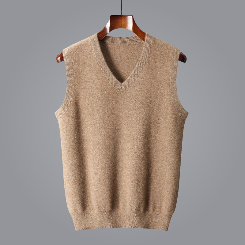 Luxe Kasjmier Vest met V-hals voor Tijdloze Stijl – Avani