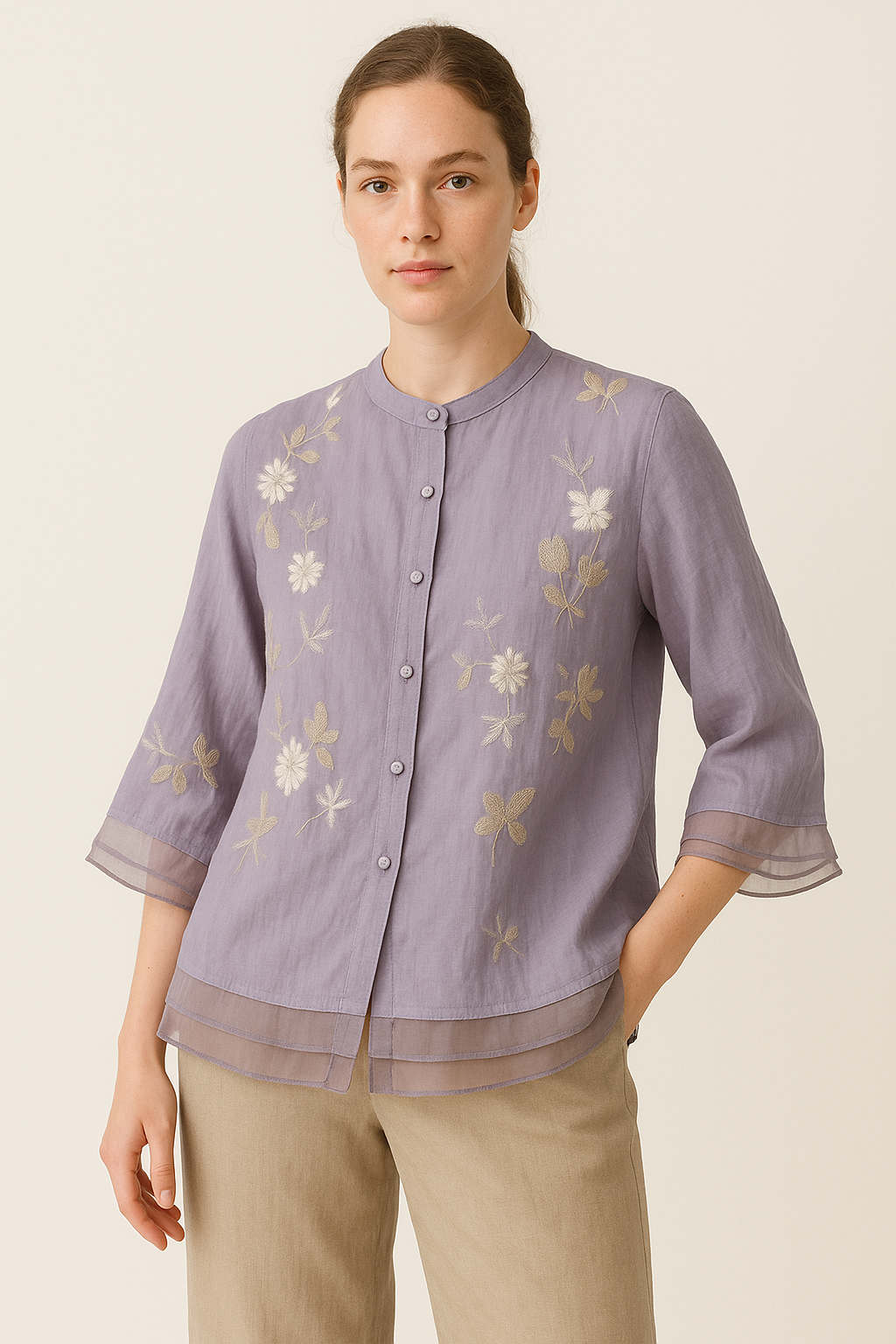 Luchtige Geborduurde Zomerblouse voor Dames – Laurienne