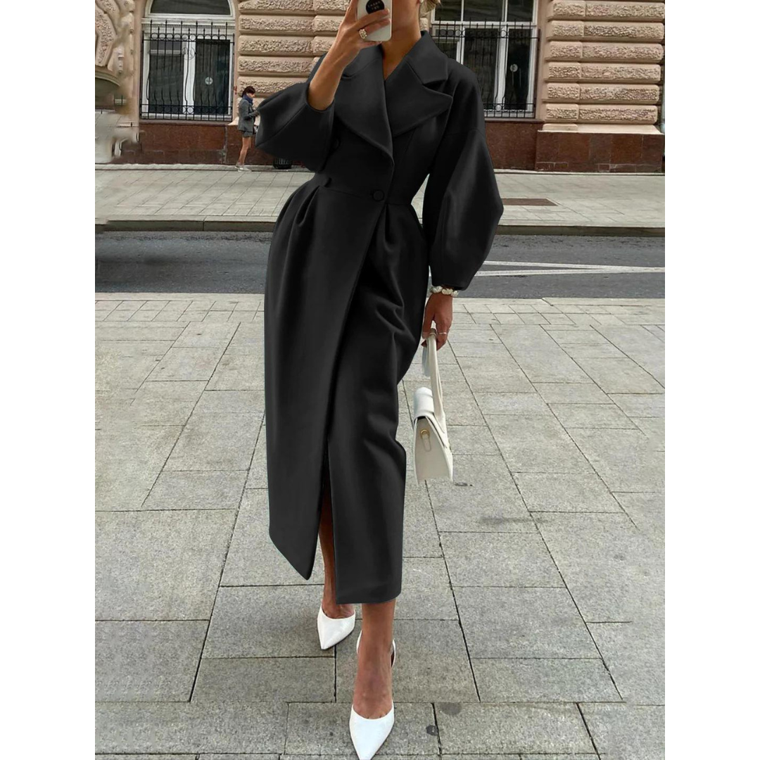Elegante winterjas dames met opstaande kraag – Isabella