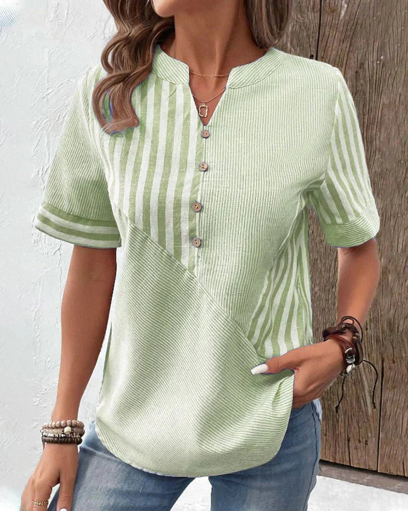 Luchtige Gestreepte Blouse voor Warme Dagen – Lilly
