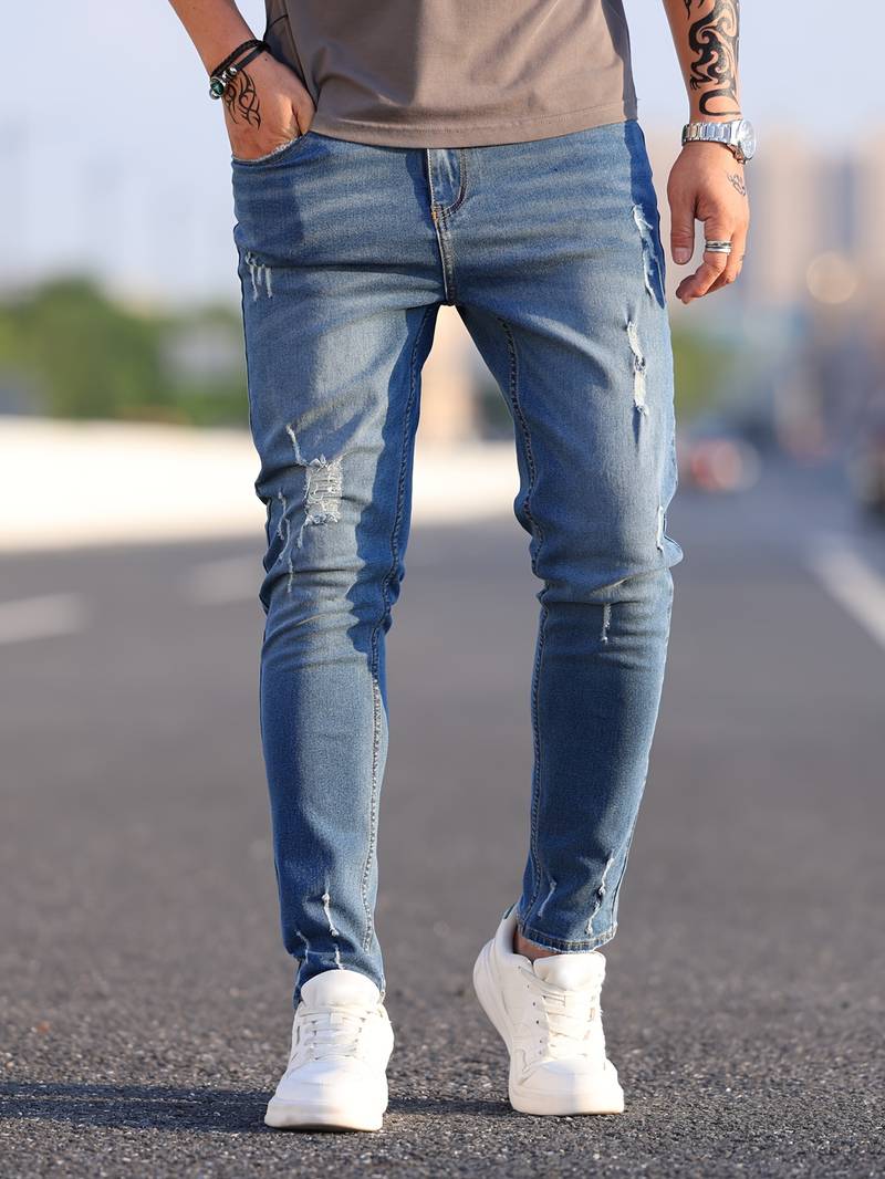 Slim Fit Jeans Heren – Stijlvolle en Comfortabele Look – Theo