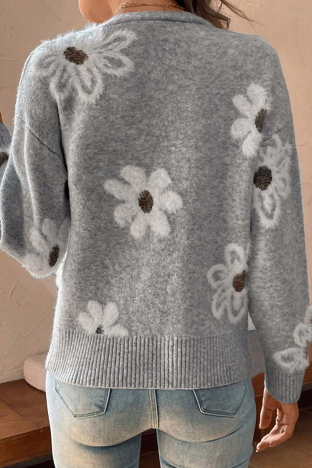 Elegant vest met bloemenpatroon – Isabella