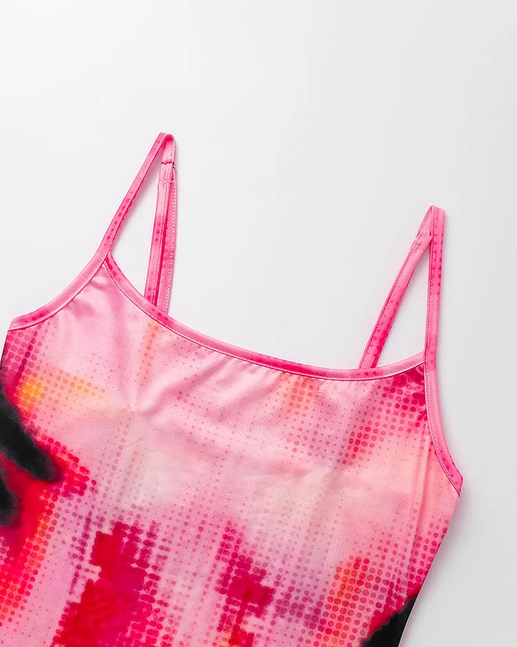 Glanzende maxi jurk met holografisch effect dames – Celina