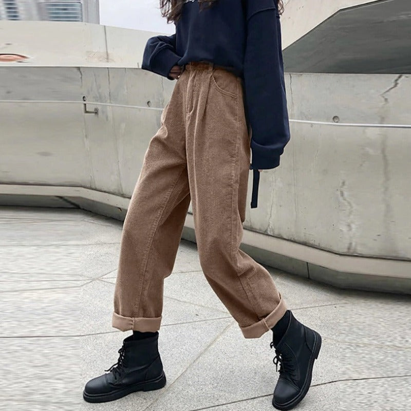 Stijlvolle corduroy broek voor dames – Elise