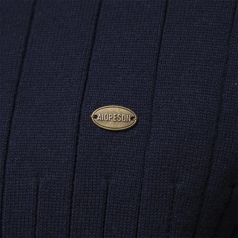 Heren ribbeltrui met spierpasvorm en luxe afwerking – Finsaro