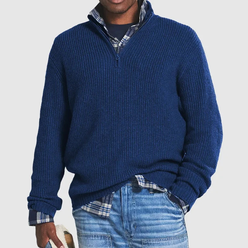 Heren Half Zip Trui voor Comfort en Stijl – Lars
