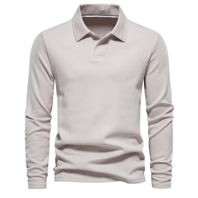 Klassiek Poloshirt met Lange Mouwen voor Heren – Matthias