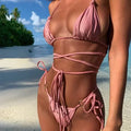 Strappy Bikiniset met Kruisdesign en Sexy Pasvorm – Rosemarie