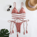 Strappy Bikiniset met Kruisdesign en Sexy Pasvorm – Rosemarie