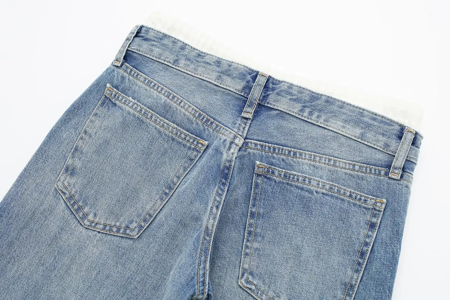 Witte Straight Jeans Stijlvol en Veelzijdig – Liv