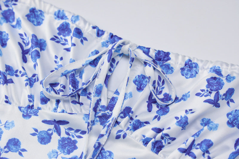 Maxi jurk bloemenprint elegant stretch dames – Julia
