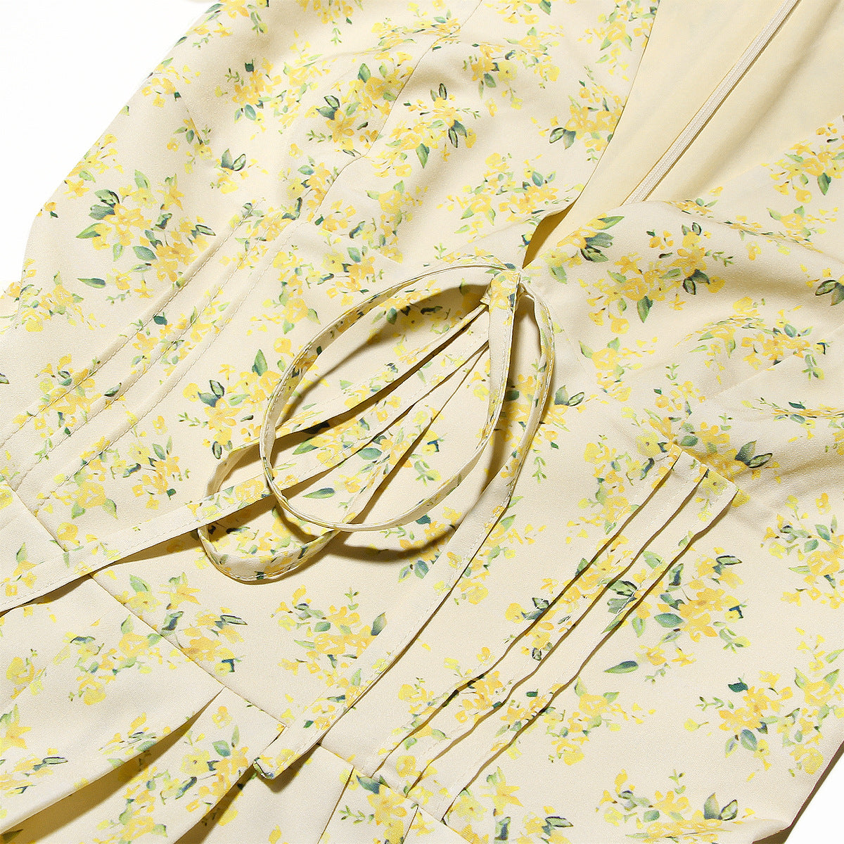 Vintage bloemen mini jurk met stretchkatoen dames – Lottie