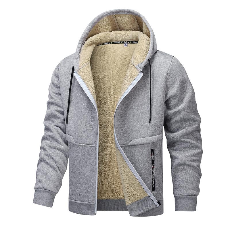 Warme fleece gevoerde hoodie voor heren – Ruben