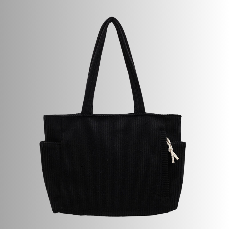 Corduroy tote bag met laptopvak voor dames – Revina