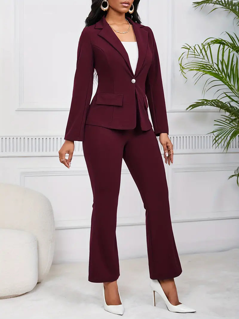 Damespak met blazer en bootcut broek – Sophie