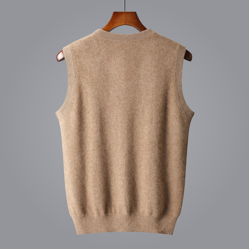 Luxe Kasjmier Vest met V-hals voor Tijdloze Stijl – Avani