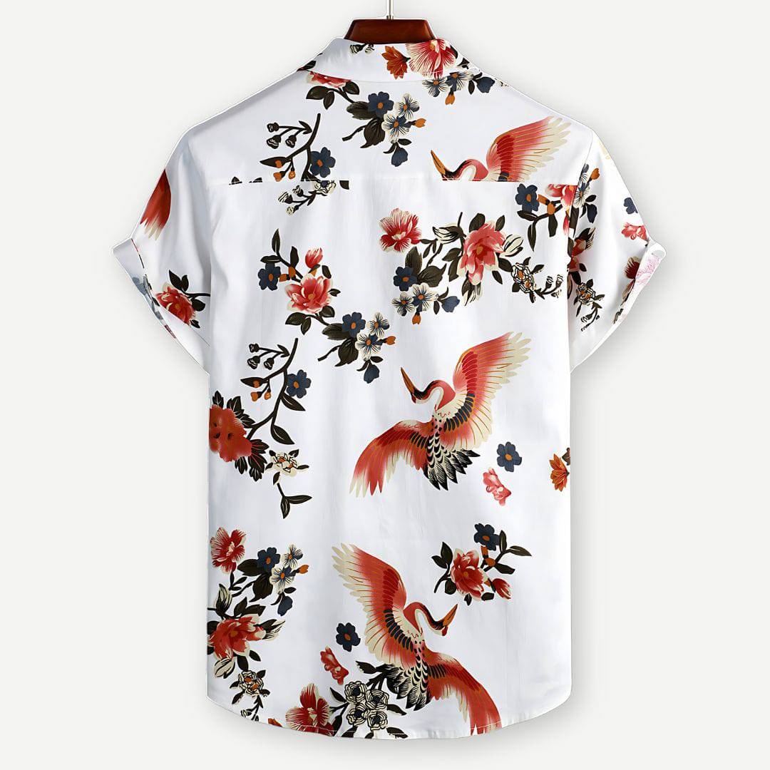 Ontspannen Polo Shirt met Bloemenprint voor Heren – Florian