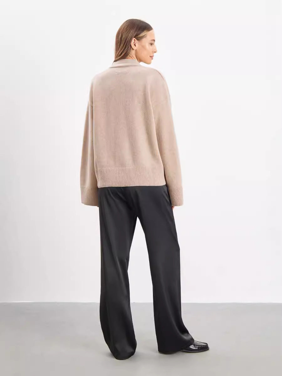Dames Oversized V-Hals Gebreide Cardigan – Sophie